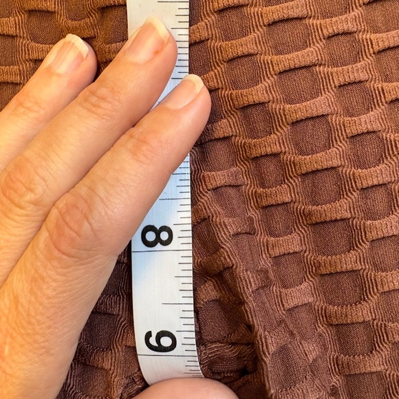 Stella Luce Honeycomb Textured Brown Butt lifting Leggings women's size Medium - Picture 8 of 10